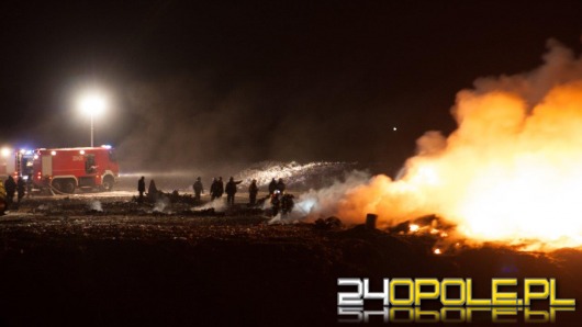 Pożar na wysypisku śmieci w Opolu