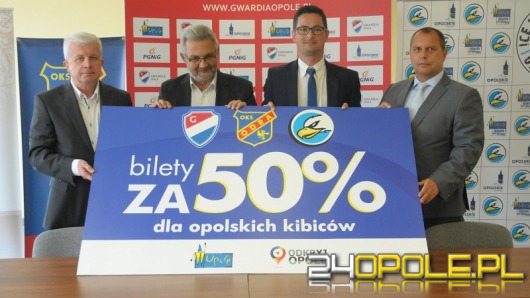 Opolskie kluby sportowe proponują kibicom bilety za pół ceny