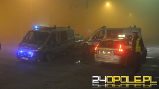 Dwa radiowozy zderzyły się w nocy w Opolu
