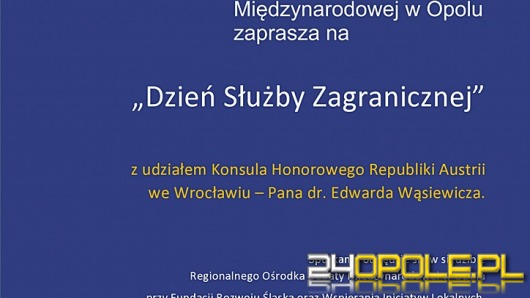 Honorowy konsul Austrii opowie o służbie zagranicznej