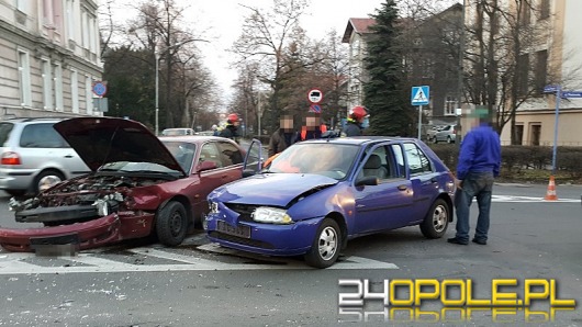 Dwie osoby ranne po wypadku w centrum Brzegu