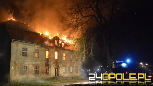 Pożar zamku w Ciepielowicach
