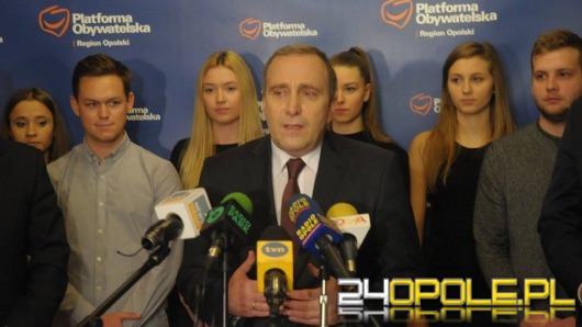 Grzegorz Schetyna w Opolu. "To zły dzień dla polskiej demokracji".