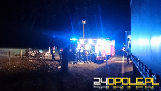 24-letni kierowca BMW zginął w wypadku pod Kluczborkiem