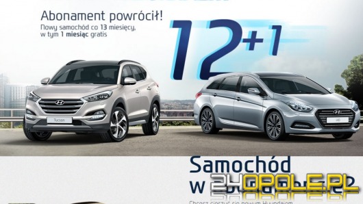 Samochody Hyundai dostępne w abonamencie już od 799 zł + miesiąc za darmo