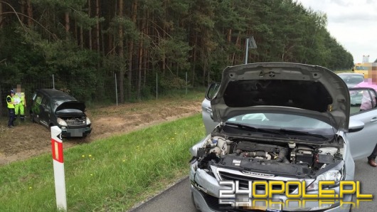 Toyota i peugeot zderzyły się na autostradzie A4