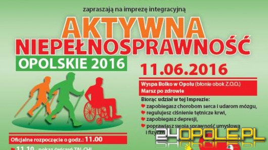 Niepełnosprawni "Pomaszerują po zdrowie" na Wyspie Bolko