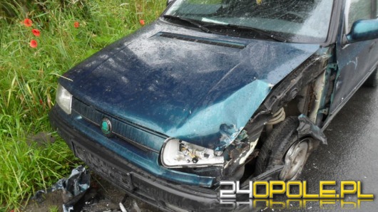 Zderzenie dwóch samochodów w Sidzinie. Trzy osoby poszkodowane.