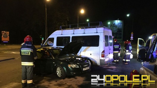 Nocny wypadek na ulicy Wrocławskiej w Opolu