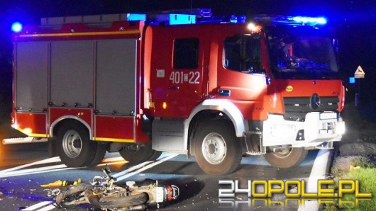 16-letni motocyklista ranny w wypadku na obwodnicy Brzegu