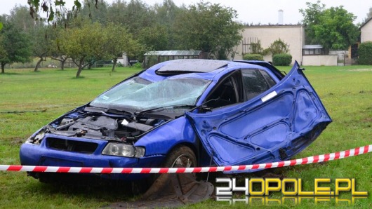Kierowca audi ranny w wypadku pomiędzy Węgrami a Osowcem