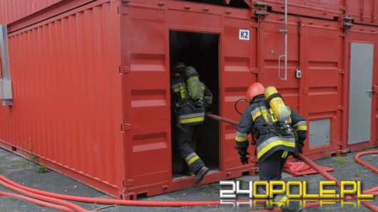 Opolscy strażacy ćwiczyli w supernowoczesnym symulatorze pożarów