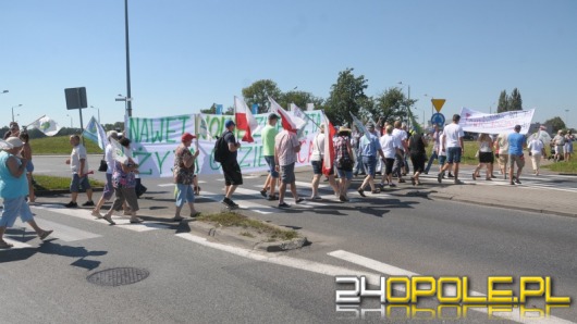 Duże Opole. Kolejna blokada obwodnicy Opola.