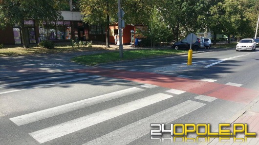Rowerzyści w Opolu będą bezpieczniejsi. Trwa malowanie przejazdów.