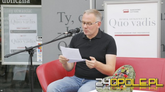 Opolscy politycy, aktorzy i dziennikarze czytali "Quo Vadis"