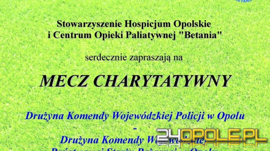 Zobacz piłkarskie zmagania strażaków i policjantów, pomóż "Betanii"!