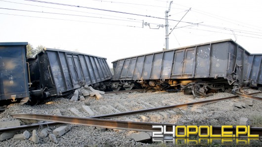 Pod Tarnowem Opolskim wykoleił się pociąg z węglem
