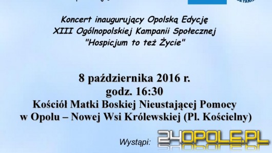 W sobotę ruszy kolejna edycja kampanii "Hospicjum to też życie"