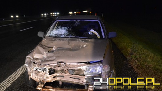 Kolizja na A4. Sprawca pijany i bez prawa jazdy.