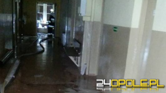 Duże straty po pożarze komendy policji