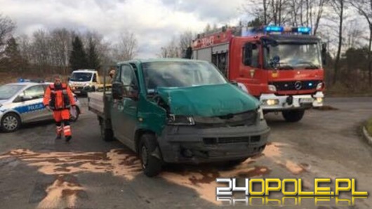 Wypadek na ul. Oświęcimskiej, dwie osoby w szpitalu