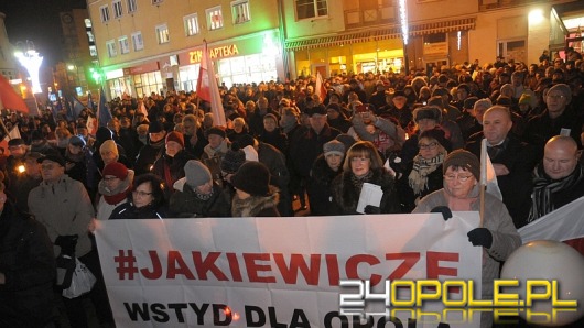 "Strajk Obywatelski". Opolanie demonstrowali sprzeciw wobec działań władzy.