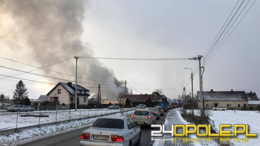 Pożar budynku gospodarczego, w akcji blisko 30 strażaków