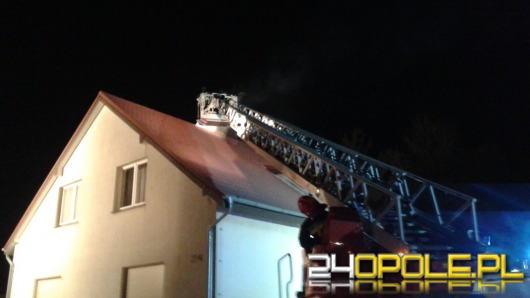 Pożar w domu jednorodzinnym w Luboszycach
