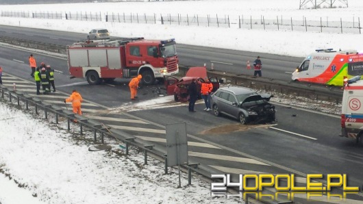 Dwa wypadki na A4. Autostrada w kierunku Wrocławia jest już przejezdna.
