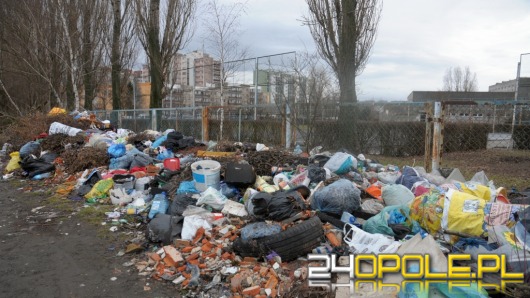 Dzikie wysypisko śmieci straszy w pobliżu działek