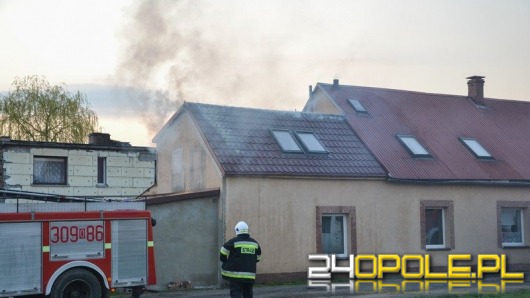 Pożar domu jednorodzinnego w Skarbiszowie