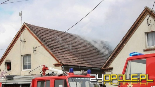 Spłonął dach domu w Dobrzyniu