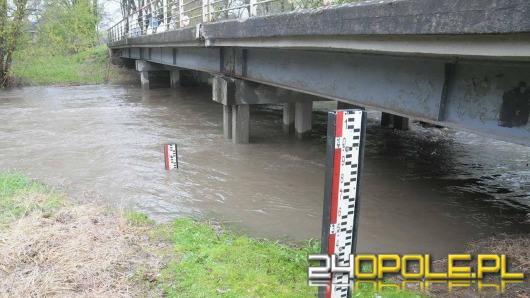 Poziom alarmowy na rzece Opawie w Branicach