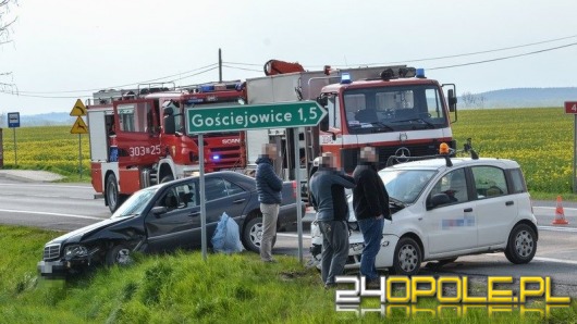 Wypadek w Sosnówce, dwie osoby ranne