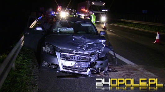 Karambol na A4. Ranni i poważne utrudnienia w ruchu.