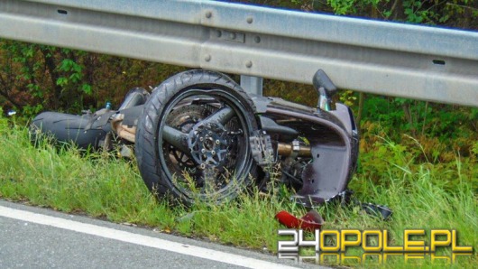 Motocyklista ranny po wypadku na DK 41
