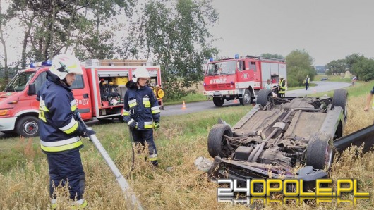 Dachowanie hondy pomiędzy Raszową a Leśnicą