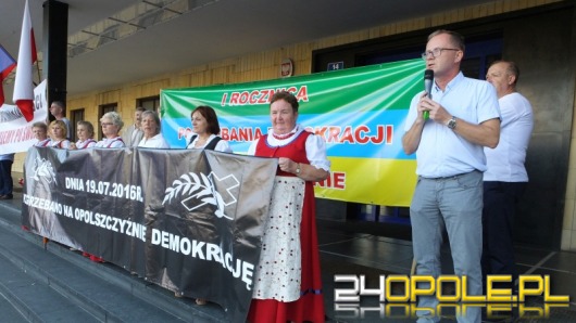 Protest w rocznicę wydania decyzji o powiększeniu Opola