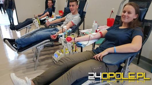 Studenci Politechniki Opolskiej przez dwa dni oddawali krew.