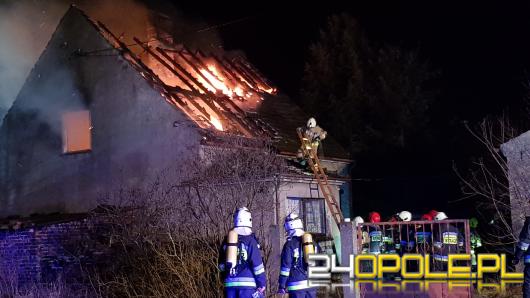 Pożar domu jednorodzinnego przy ulicy Górnej