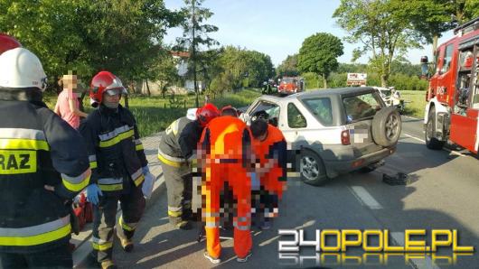 DK46 zablokowana po zderzeniu czołowym w Jaczowicach