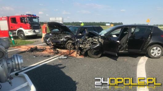 Nieustąpienie pierwszeństwa przyczyną zderzenia 3 aut na obwodnicy Opola