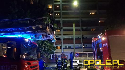 Interwencja strażaków na Piotrkowskiej w Opolu, policja szuka sprawców podpalenia
