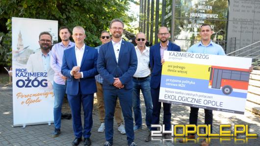 Kandydat na prezydenta miasta Opola, Kazimierz Ożóg rozpoczyna prezentację pomysłów