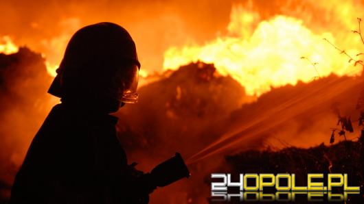 Pożar składowiska śmieci w Dąbrowie Niemodlińskiej. W akcji ponad 30 jednostek straży