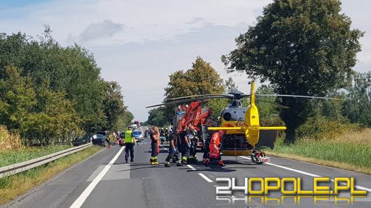 Prądy: Motocyklista ciężko ranny po zderzeniu z osobówką