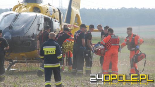 Groźny wypadek koło Zimnic Małych, Cinquecento wyrzucone daleko w pole