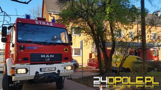 Pożar mieszkania przy ulicy Pawła Stalmacha w Opolu