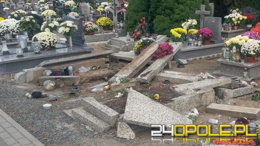 Dewastacja nagrobków na cmentarzu w Michałowie. Czy była celowa?