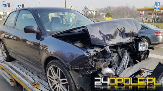 Dwa audi zderzyły się na Partyzanckiej w Opolu